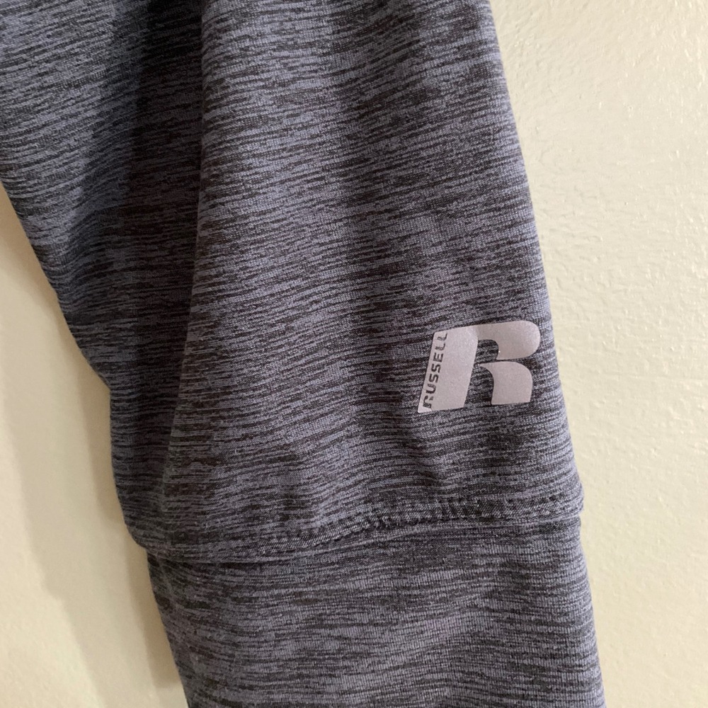 Russell Athletic Mens Dri-Power 360 Training Fit Long Sleeve Shirt Gray M Hiking - Picture 3 of 10